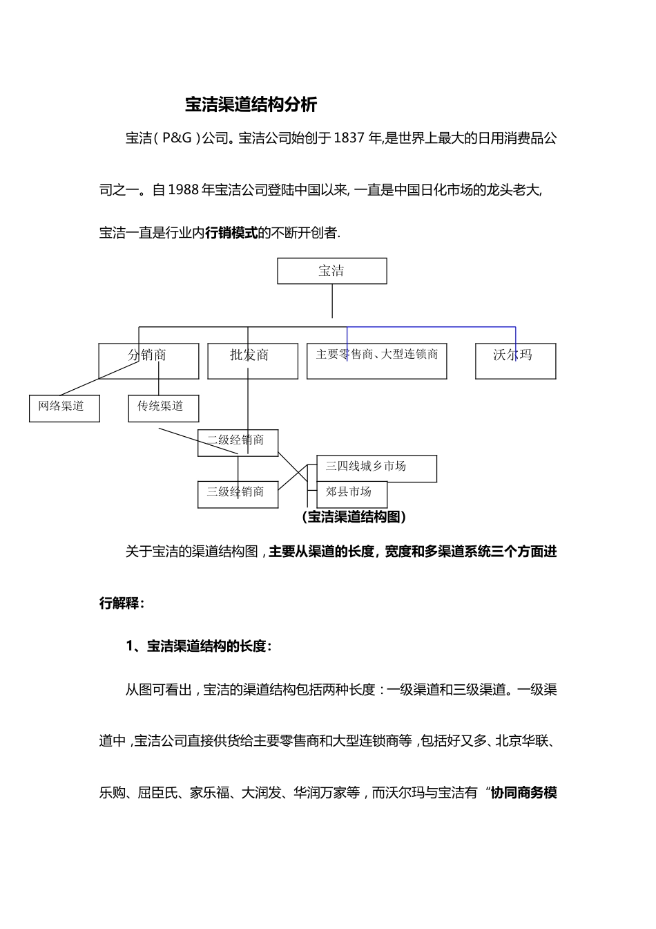 宝洁渠道结构分析重点_第1页