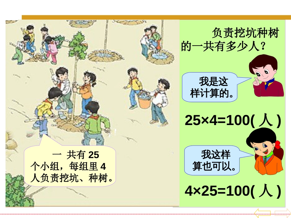 人教版四年级数学下册乘法运算定律PPT课件[30页]_第3页