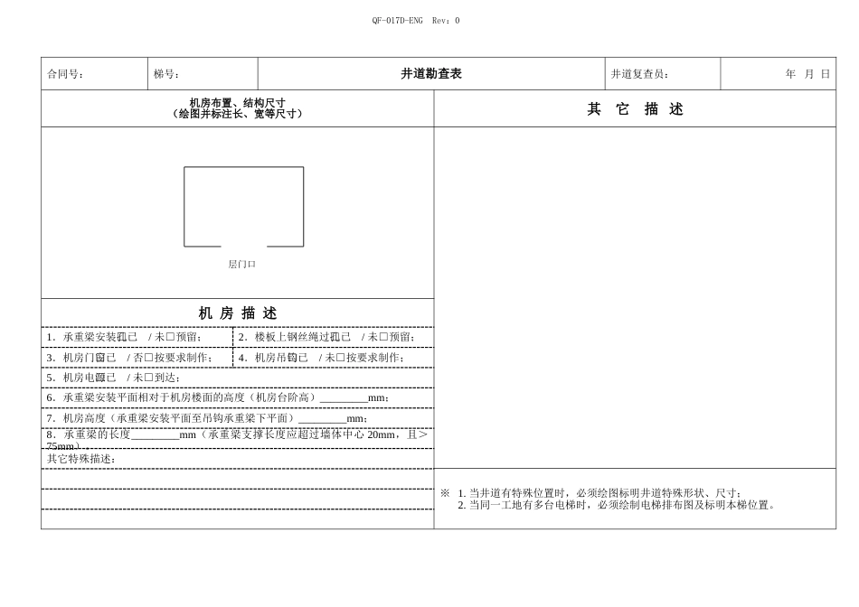 电梯井道勘测表_第2页