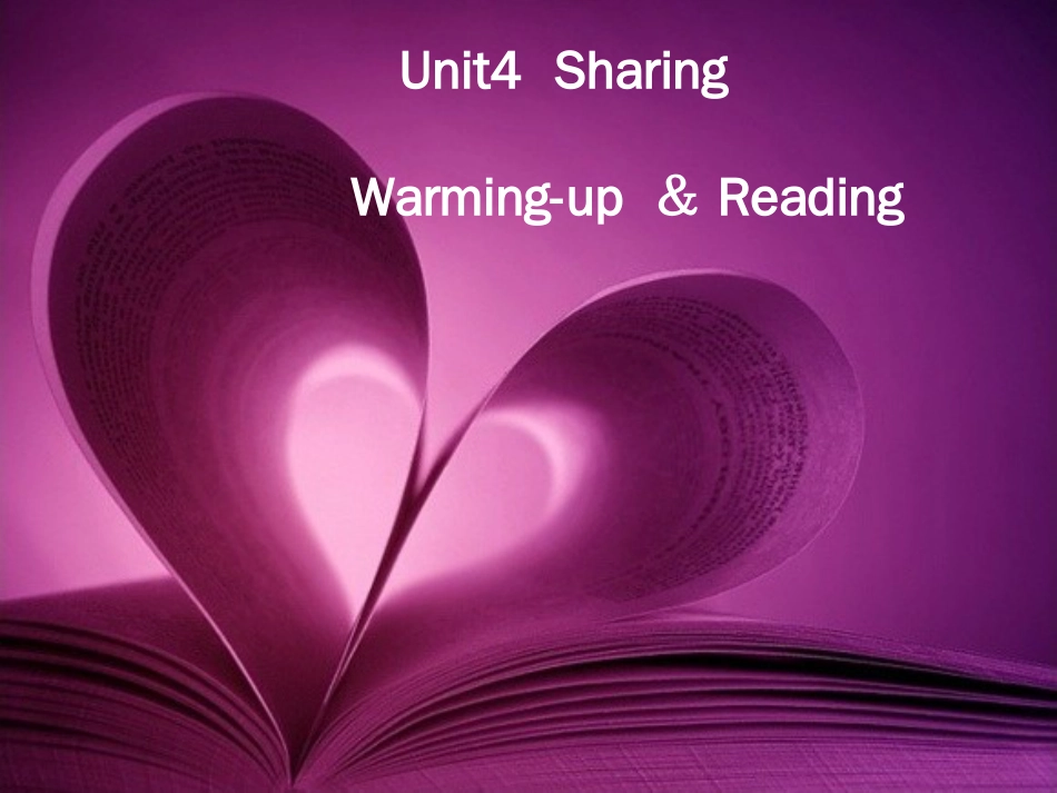 人教英语选修7第四单元WarmingupandReading[70页]_第1页