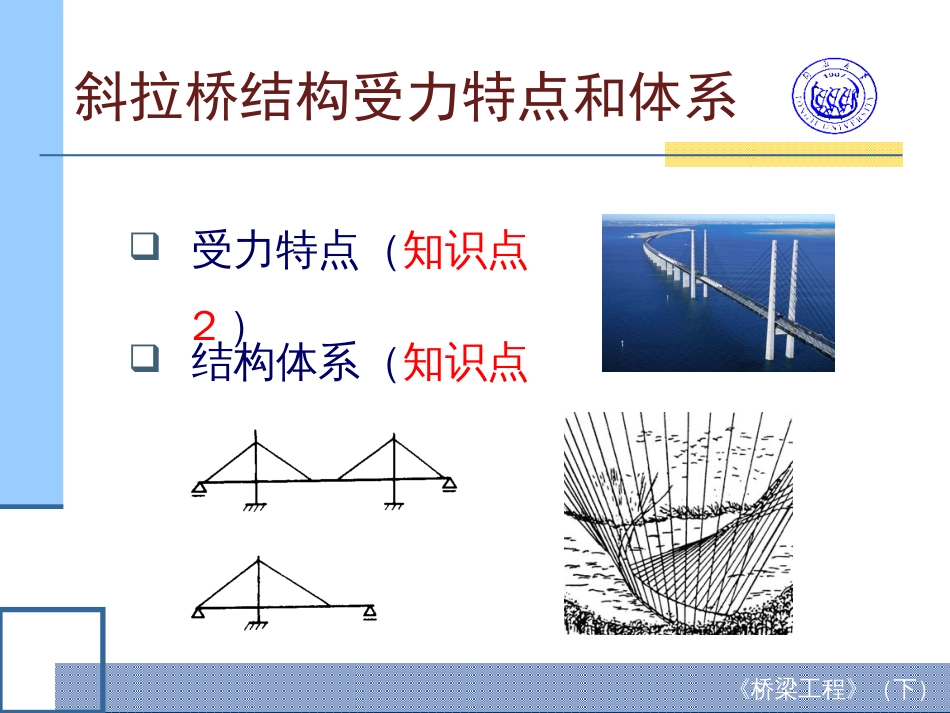 斜拉桥受力特点和结构体系21受力特点1ppt文档[共12页]_第2页