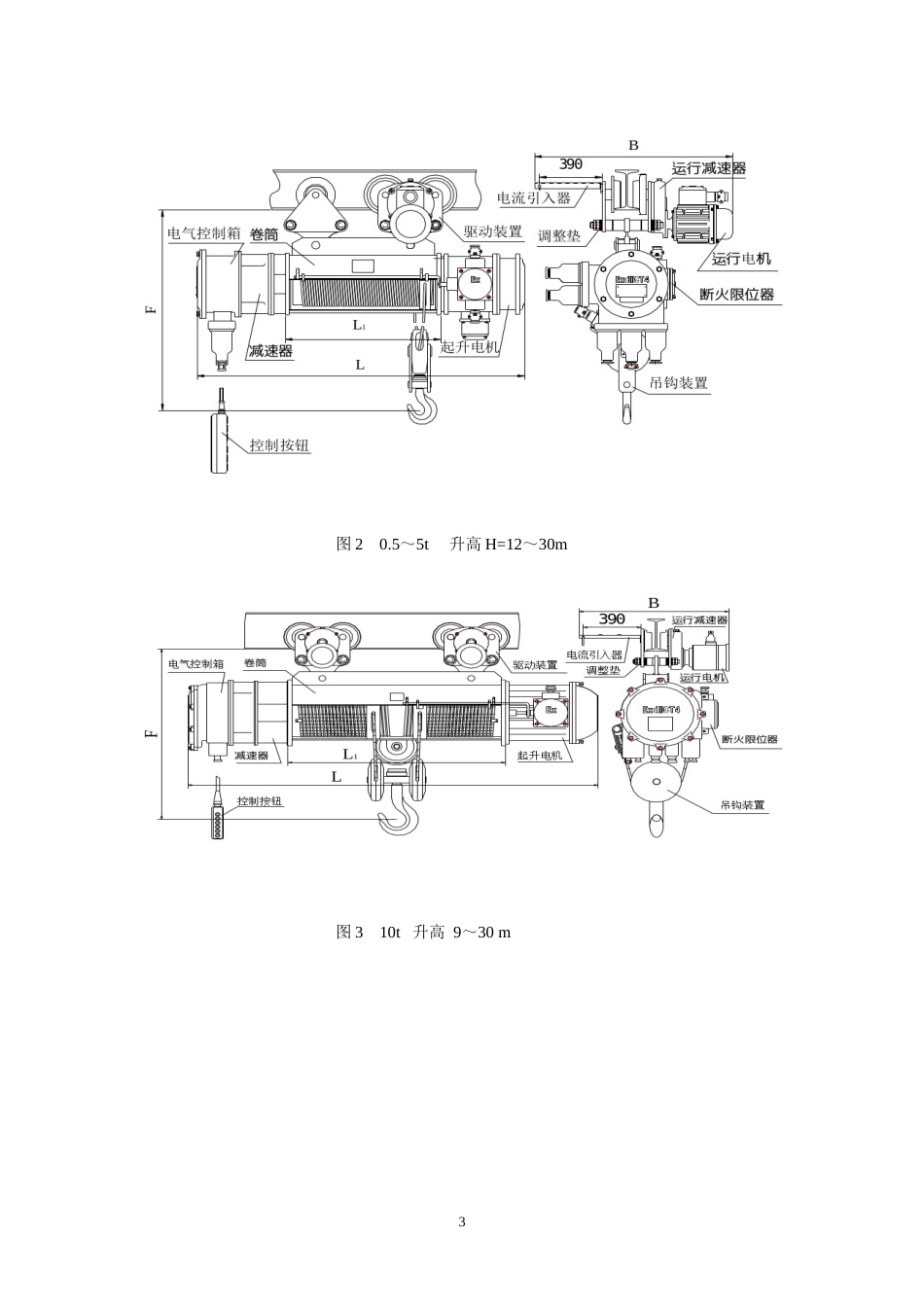 BCD、BMD型防爆电动葫芦安装、使用、维护说明书[22页]_第3页