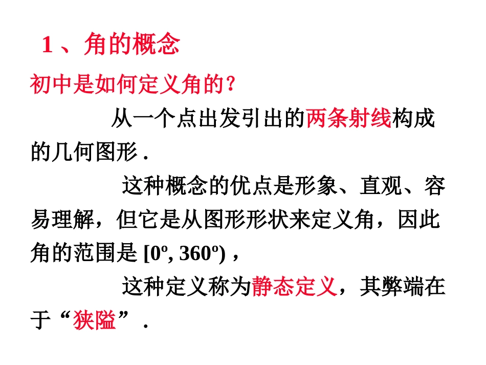 数学1.1.1《角的概念的推广》课件新人教B版必修4_第2页