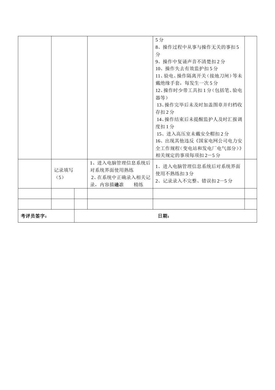 技能考试评分表_第3页