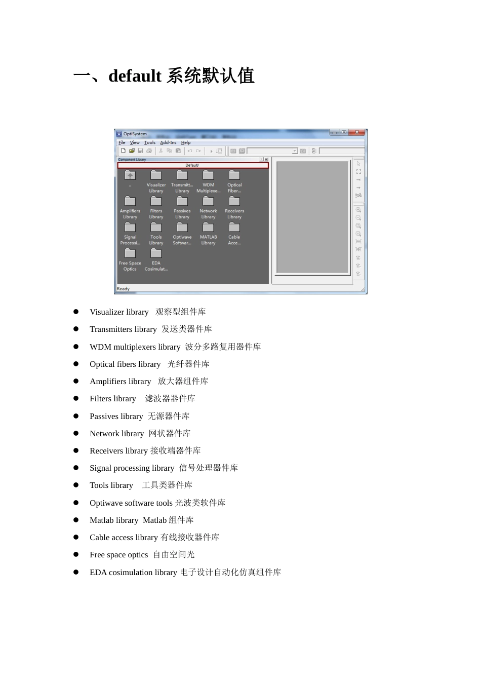 OptiSystem仿真组件库介绍_第2页