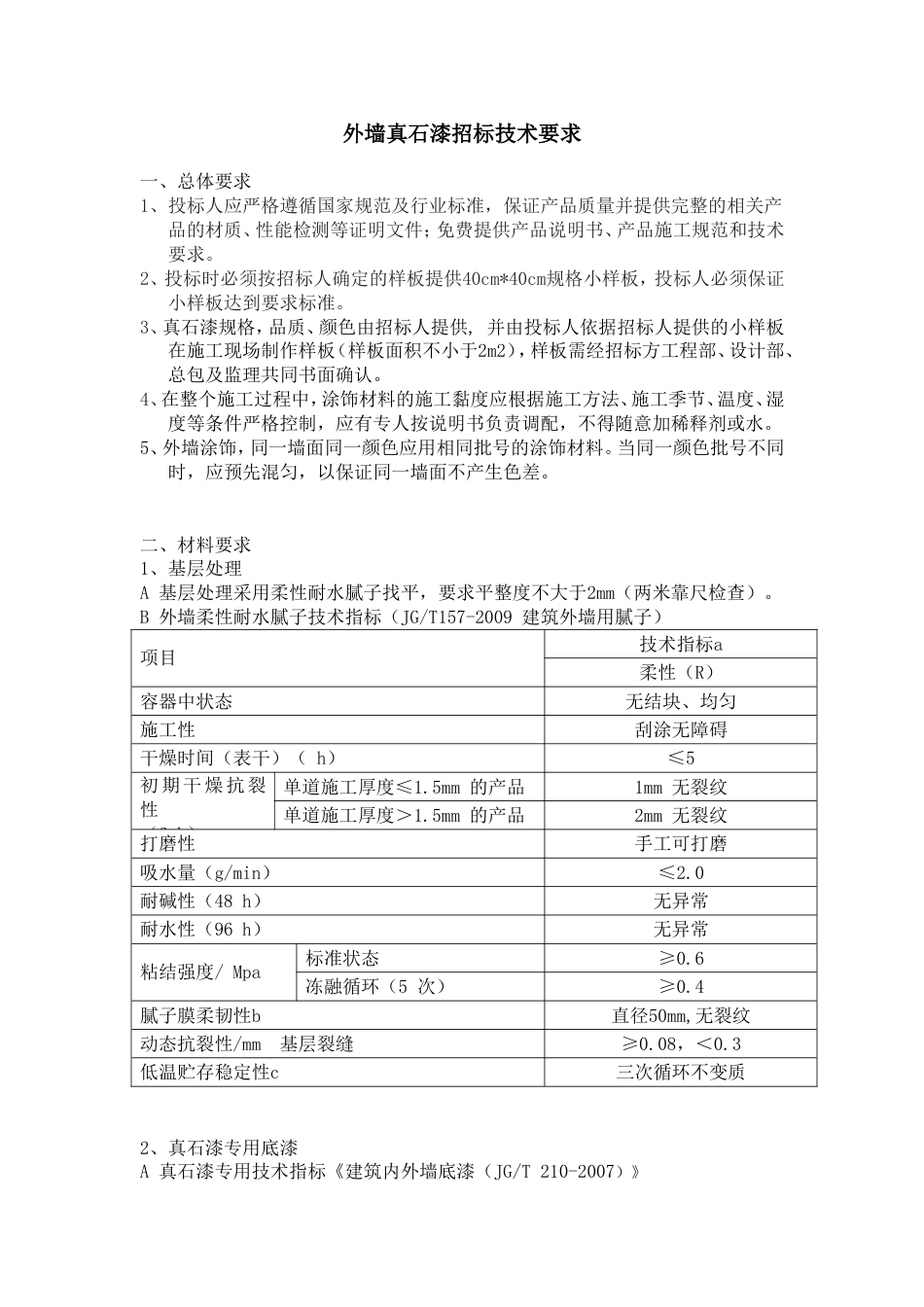 外墙真石漆招标技术要求[共4页]_第1页