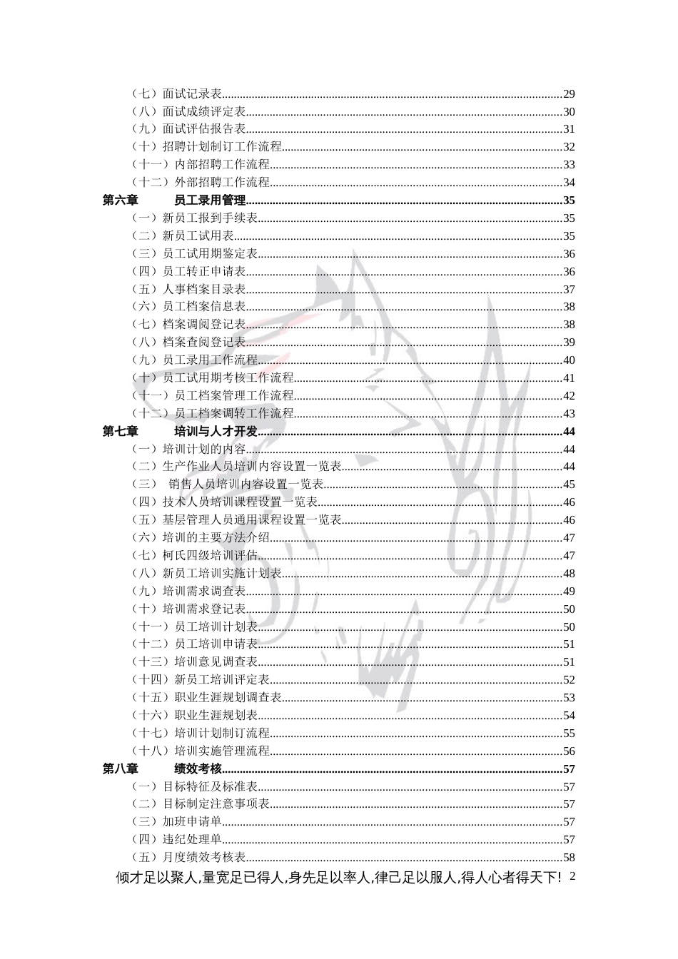 HR必备：人力资源管理工作手册HR各流程详解及表格[88页]_第2页