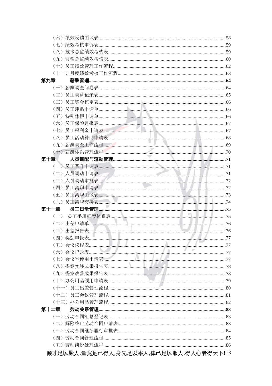 HR必备：人力资源管理工作手册HR各流程详解及表格[88页]_第3页