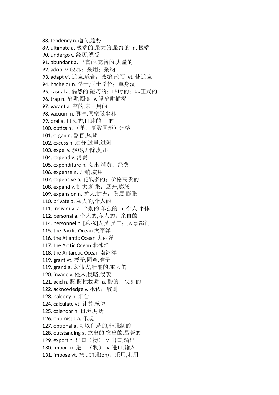 高中英语阅读常见单词[19页]_第3页