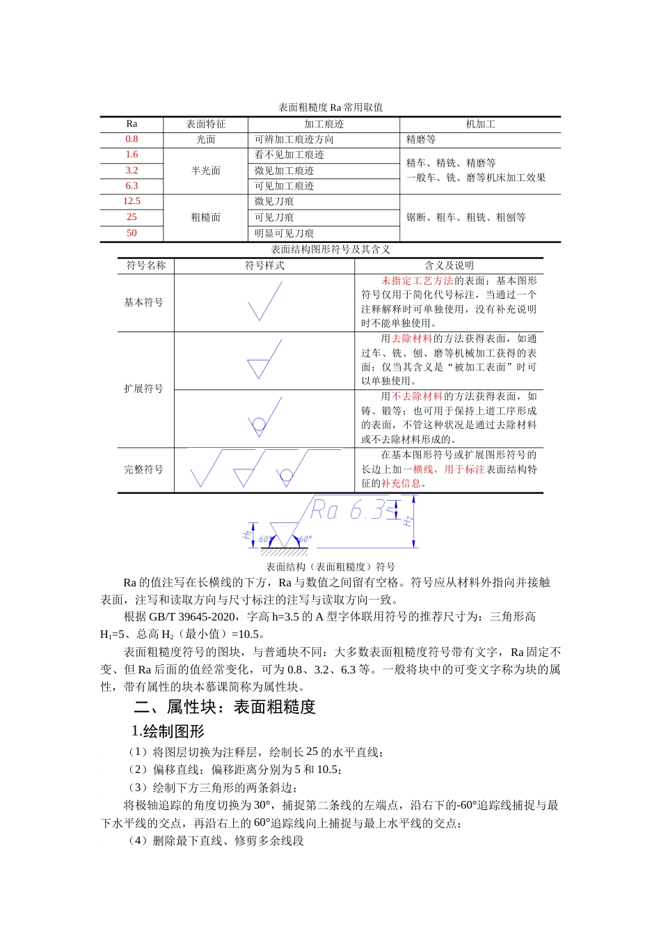 第六周：6.2属性块：表面粗糙度_第2页