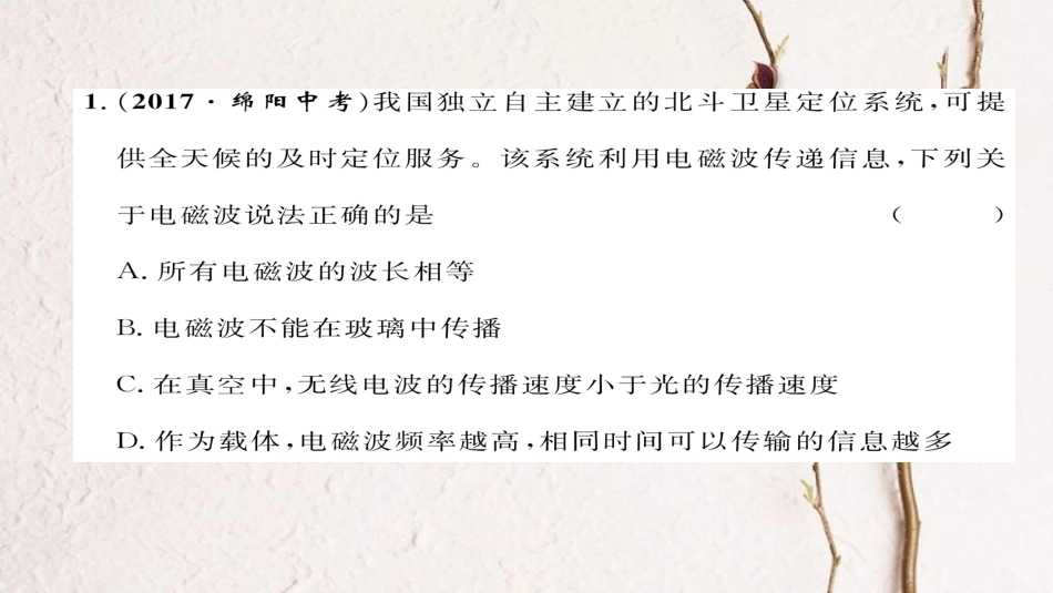 九年级物理全册 第21、22章达标测试题习题课件 （新版）新人教版_第2页