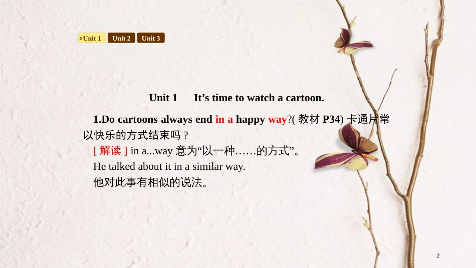 春八年级英语下册 Module 5 Cartoons同步课件 （新版）外研版_第2页
