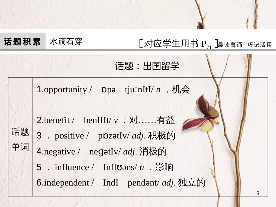高考英语大一轮复习 第1部分 模块考点复习 Unit 12 Culture Shock课件 北师大版必修4_第3页