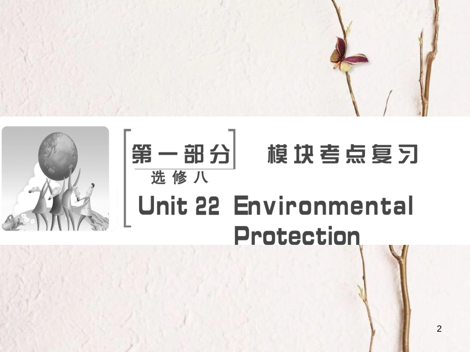高考英语大一轮复习 第1部分 模块考点复习 Unit 22 Environmental Protection课件 北师大版选修8_第2页