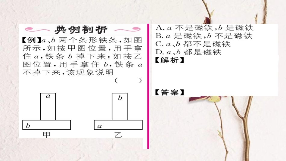 九年级物理全册 第20章 第1节磁现象 磁场（第1课时 磁现象）习题课件 （新版）新人教版_第3页