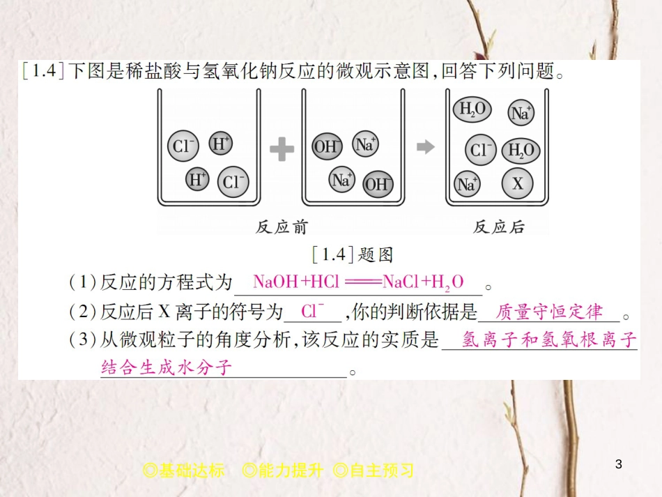 九年级化学下册 第10单元 酸和碱 课题2 酸和碱的中和反应（课时1）中和反应习题课件 （新版）新人教版_第3页