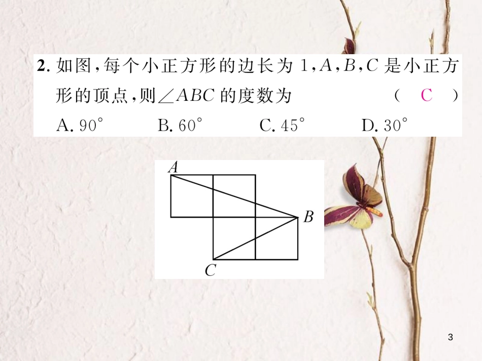 （黔西南专版）八年级数学下册 第17章 勾股定理重热点突破作业课件 （新版）新人教版(1)_第3页