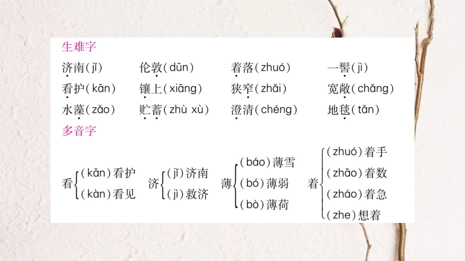 （玉林专版）七年级语文下册 第一单元 2 济南的冬天习题课件 语文版(1)_第3页