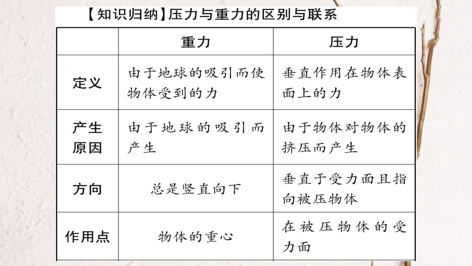 （广西北部湾专版）中考物理总复习 第1篇 教材系统 第9讲 压强（第1课时）课件(1)_第3页