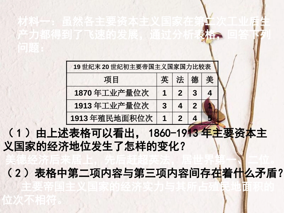 山东省滨州市惠民县大年陈镇中考历史一轮复习 两次世界大战课件 新人教版(1)_第2页