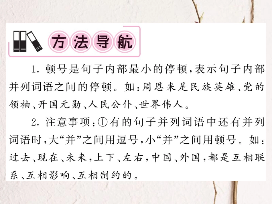 中考语文二轮复习 专题突破讲读 第1部分 语言积累与运用 专题四 标点符号课件(1)_第2页