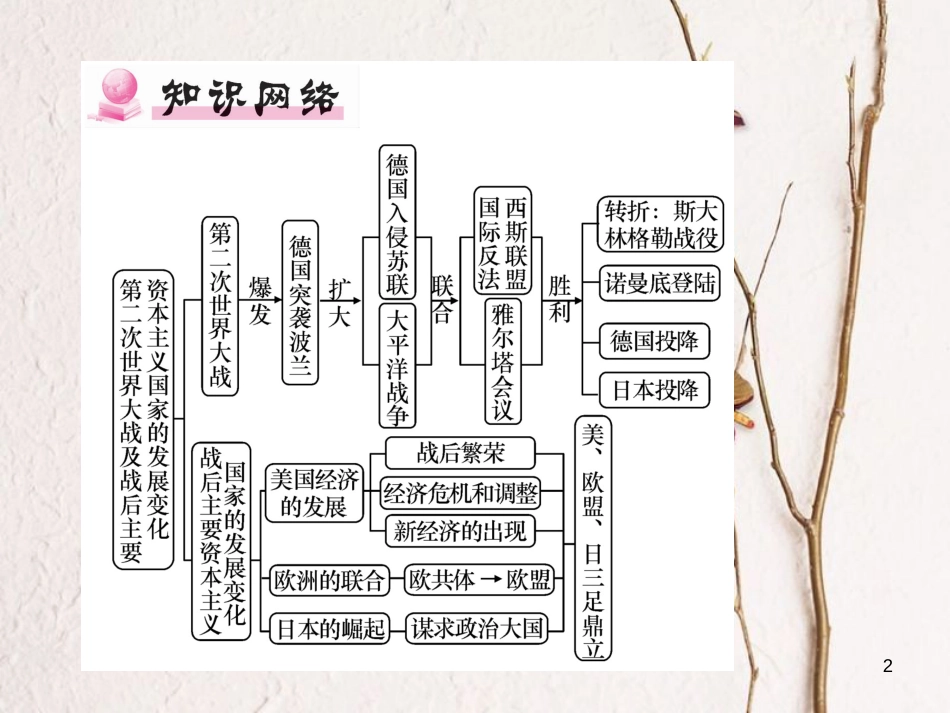 九年级历史下册 第三、四单元 专题复习作业课件 新人教版(1)_第2页