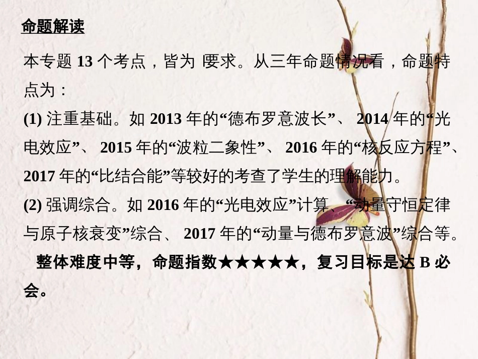 江苏省高考物理二轮复习 专题十二 选考部分课件 选修3-5(1)_第3页