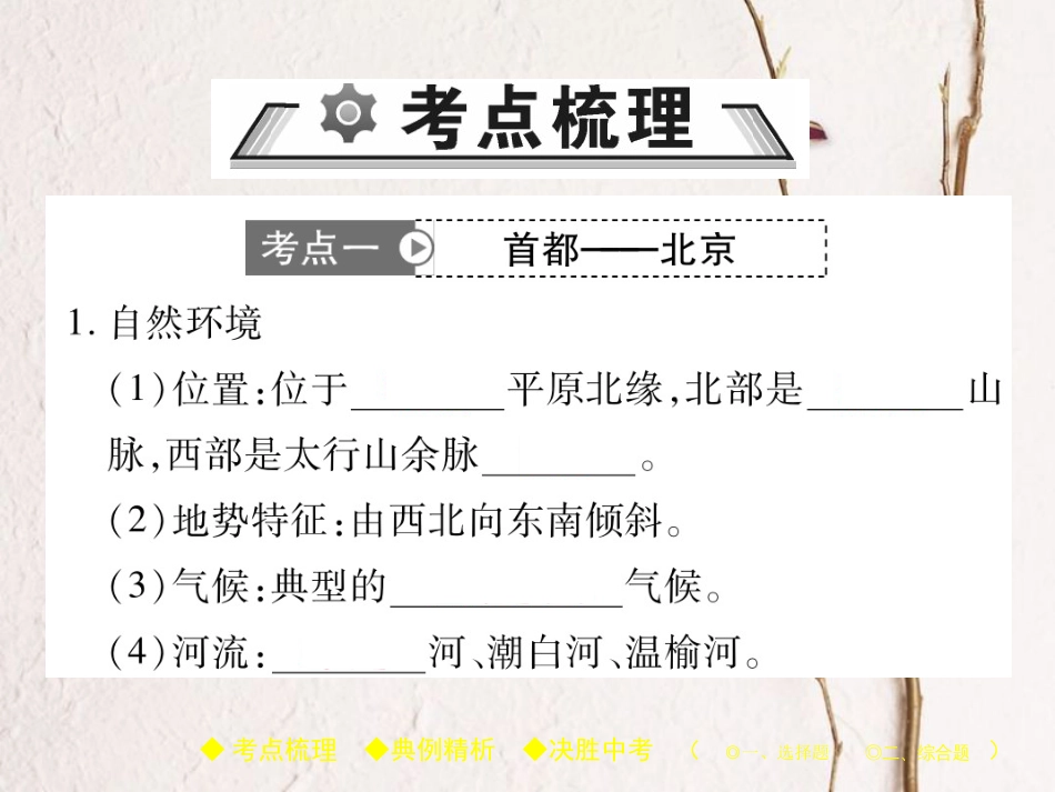 中考地理总复习 考点梳理 第三单元 中国地理 第17讲 认识区域——环境与发展建设永续发展的美丽中国课件(1)_第2页