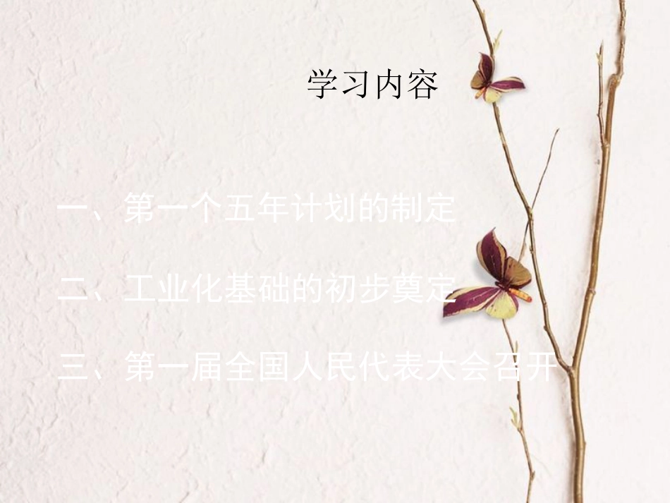 江苏省仪征市八年级历史下册 第5课 工业化的起步与人民代表大会制度的确立课件 新人教版[共24页]_第2页