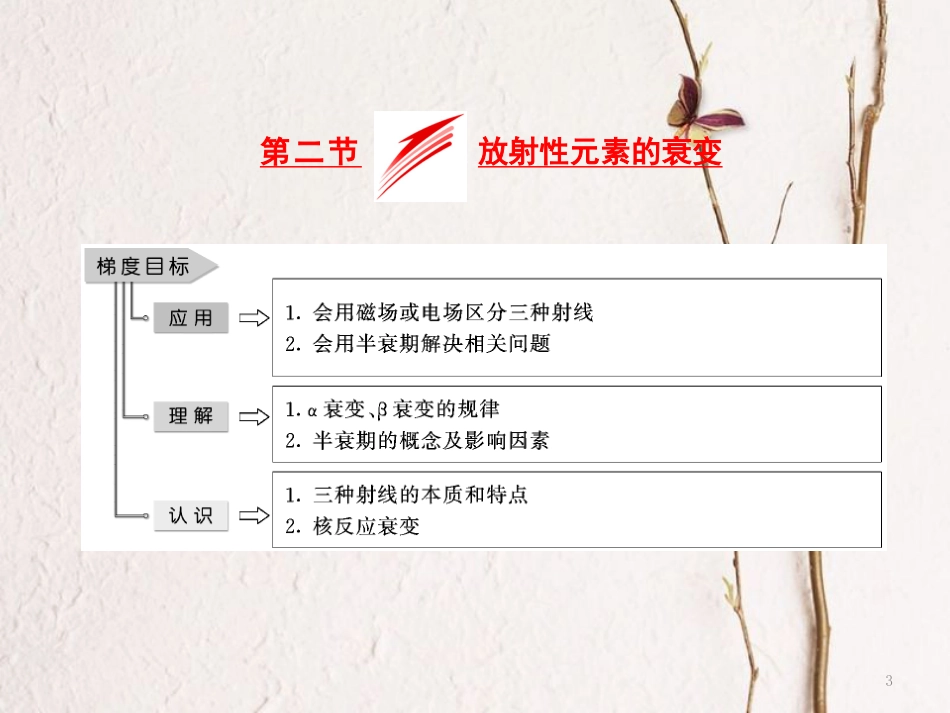 高中物理 第四章 原子核 第二节 放射性元素的衰变课件 粤教版选修3-5(1)_第3页