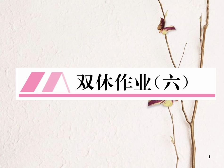 （云南专版）八年级数学下册 双休作业（六）作业课件 （新版）新人教版(1)_第1页