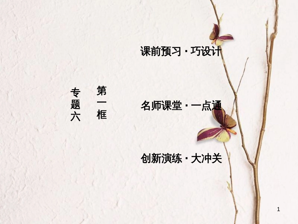 高中政治 专题六 法律救济 第一框 不打官司解决纠纷课件 新人教版选修5_第1页