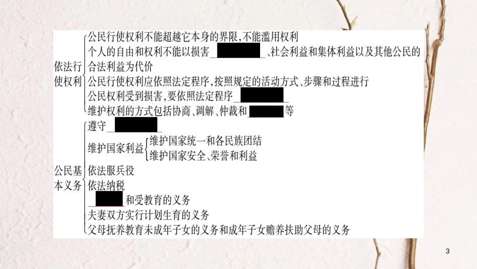 八年级道德与法治下册 第二单元 理解权利义务知识归纳课件 新人教版(1)_第3页