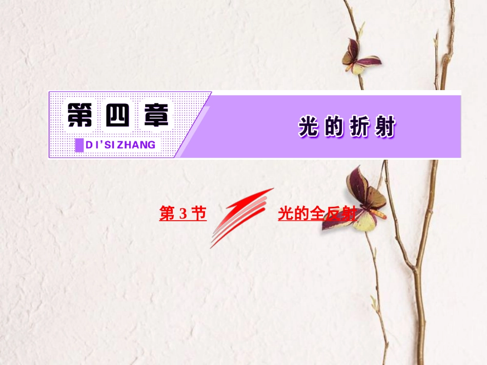 高中物理 第四章 光的折射 第3节 光的全反射课件 教科版选修3-4[共38页]_第2页