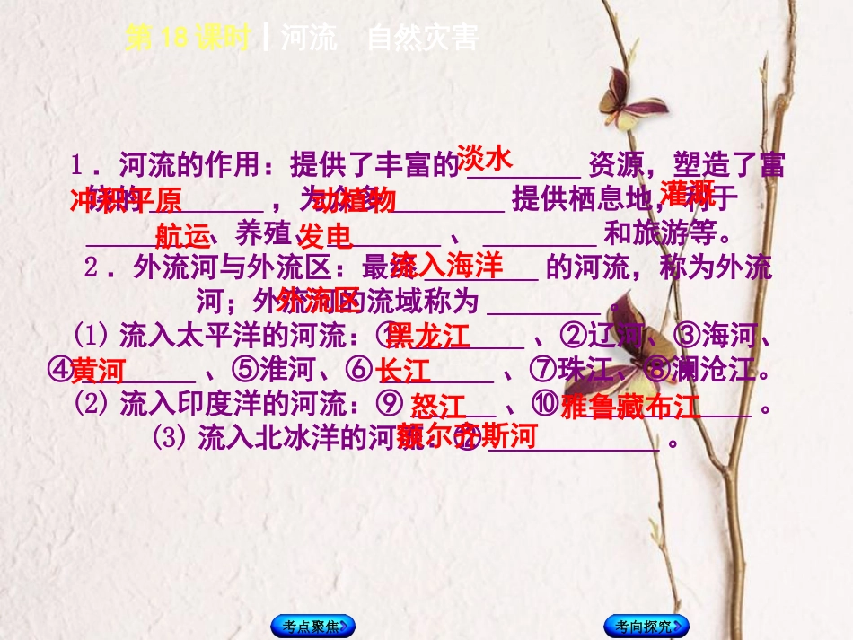 （呼伦贝尔兴安盟专版）中考地理复习方案 教材梳理篇 第18课时 河流 自然灾害课件(1)_第3页