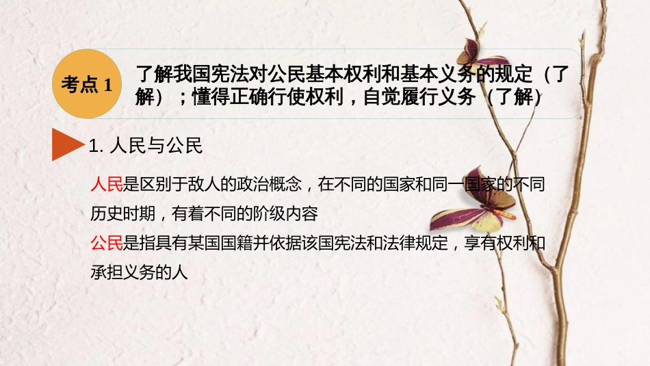 安徽省中考政治 模块二 我与他人的关系 第六讲 权利与义务复习课件(1)_第3页