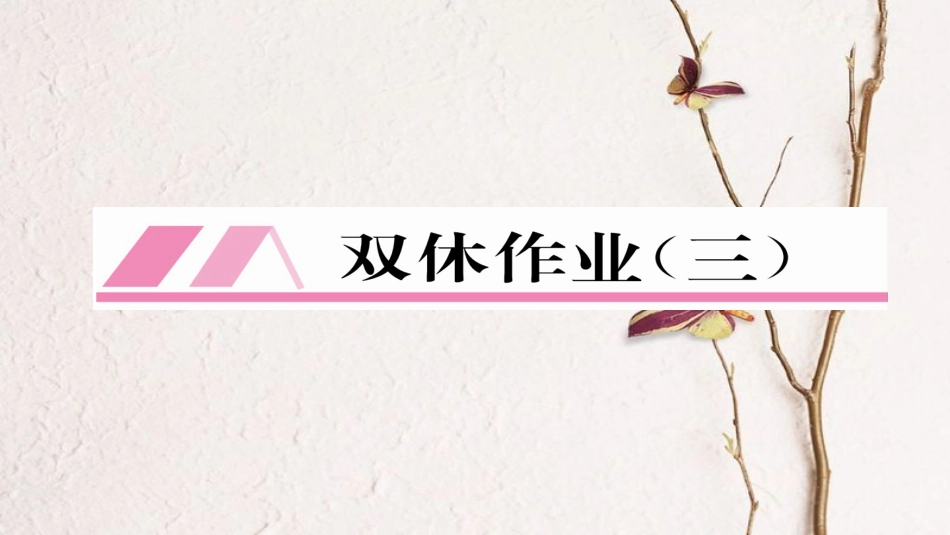 九年级物理全册 双休作业（三）习题课件 （新版）新人教版(1)_第1页