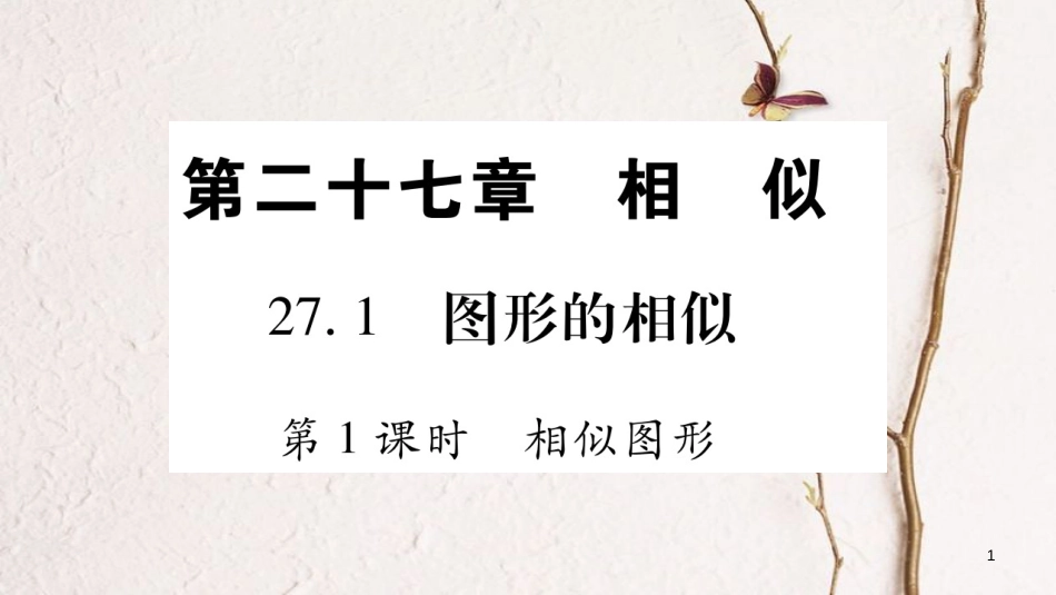 九年级数学下册 第27章 相似习题课件 （新版）新人教版(1)_第1页