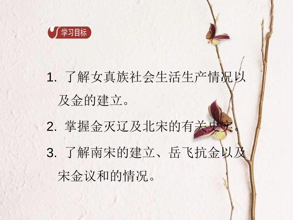 春七年级历史下册 第二单元 辽宋夏金元时期 民族关系的发展和社会变化 第8课 金与南宋的对峙导学课件 新人教版_第2页