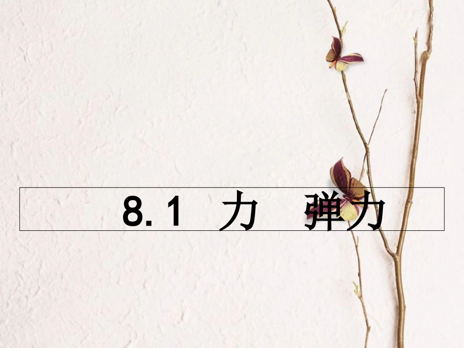 八年级物理下册 8.1 力 弹力课件 （新版）苏科版[共19页](1)_第1页