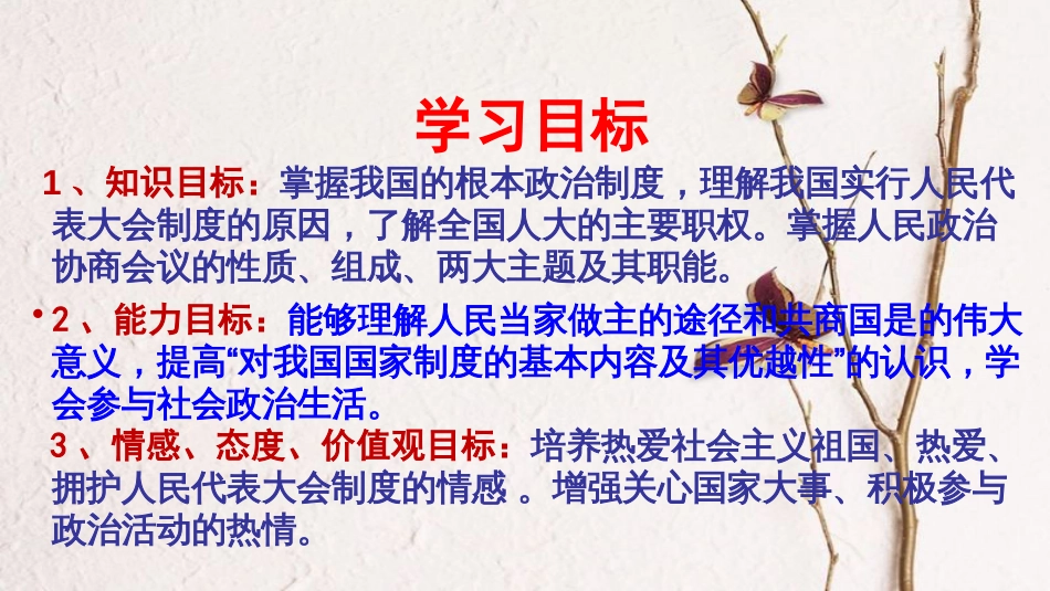 九年级政治全册 第四单元 又到两会时 第十课《聚集两会》课件3 教科版_第3页