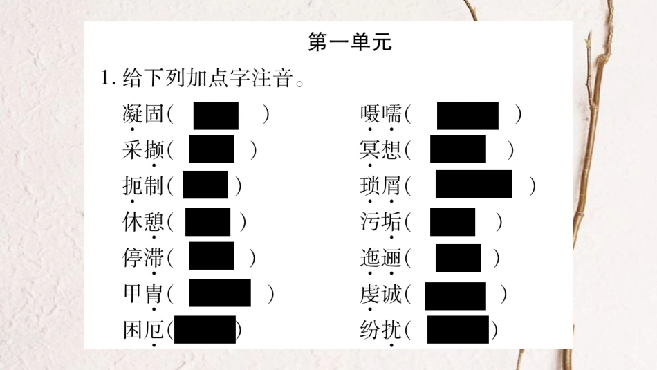 九年级语文下册 专项复习1 语音汉字课件 语文版(1)_第2页