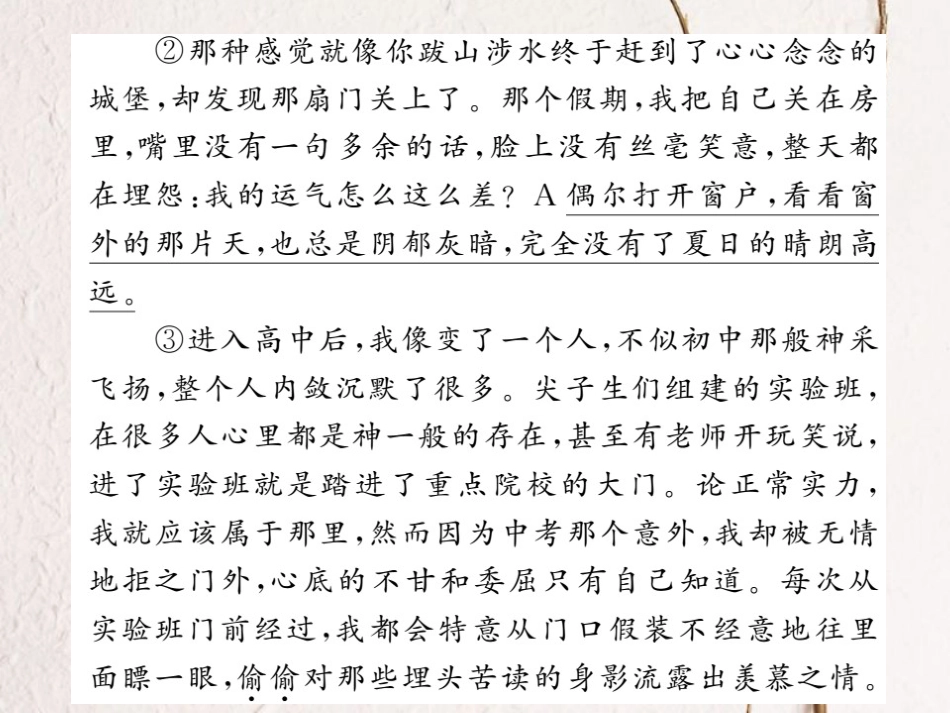 中考语文二轮复习 专题突破讲读 第4部分 现代文阅读 专题十四记叙文（散文 小说）阅读课件_第3页