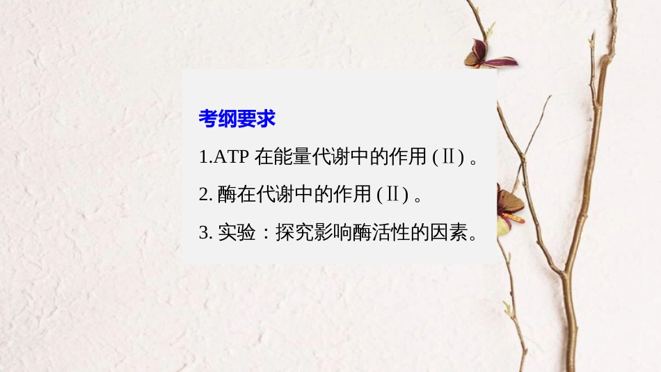高考生物一轮复习 第3单元 细胞的能量供应和利用 第8讲 ATP和酶课件(1)_第2页