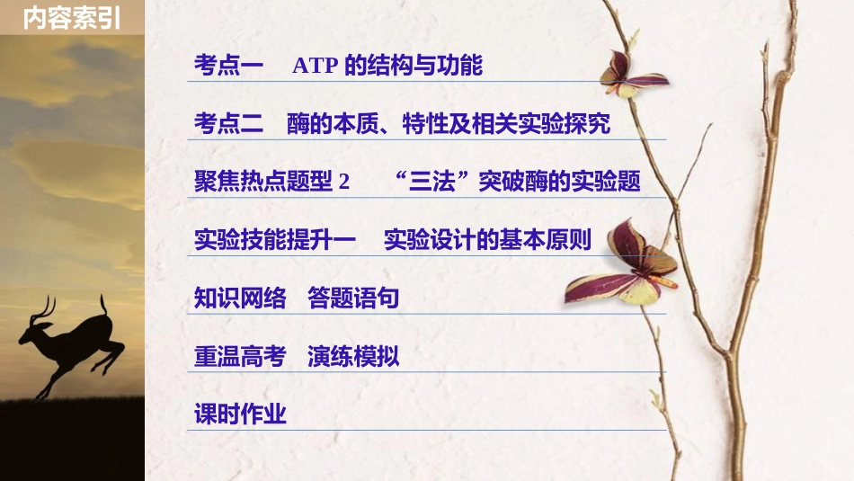 高考生物一轮复习 第3单元 细胞的能量供应和利用 第8讲 ATP和酶课件(1)_第3页
