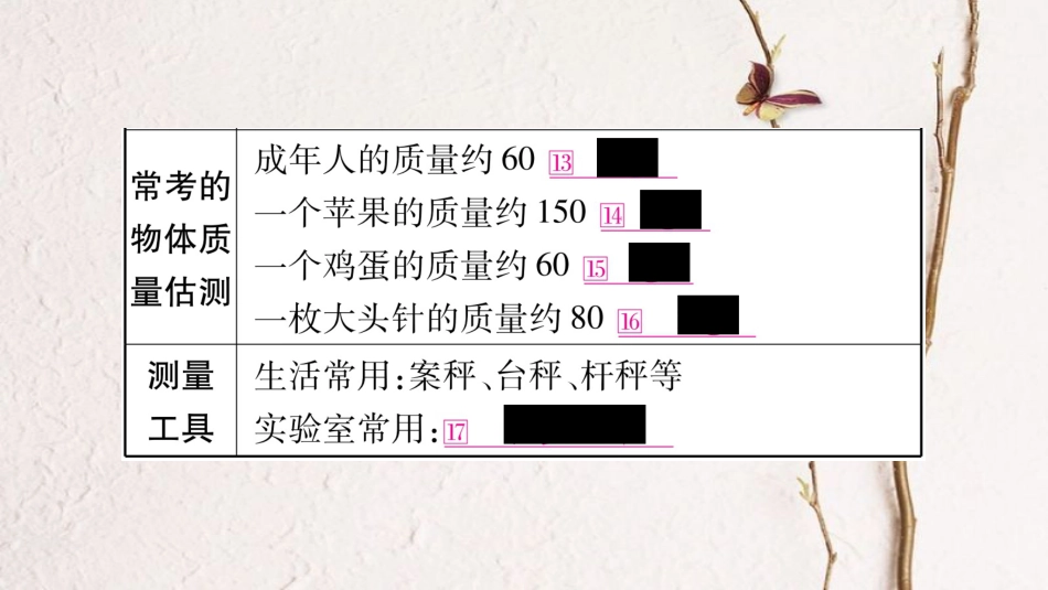 中考物理一轮复习 第6讲 质量与密度课件 新人教版_第3页