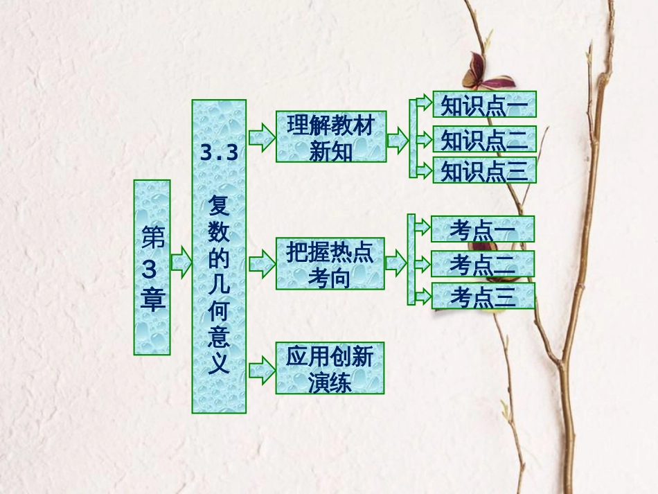 高中数学 第三章 数系的扩充与复数的引入 3.3 复数的几何意义课件 苏教版选修2-2(1)_第1页