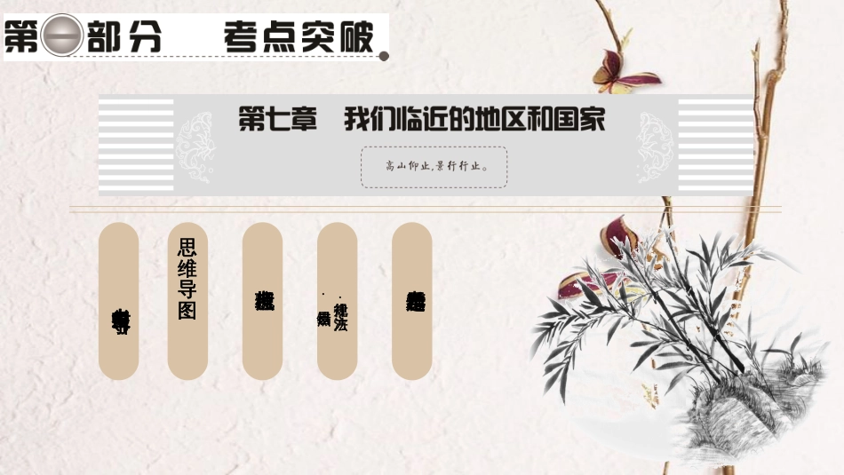 中考地理总复习 第1部分 考点突破 第7章 我们临近的地区和国家课件 新人教版_第1页