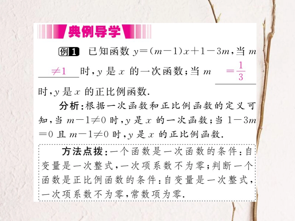八年级数学下册 第四章 一次函数 4.2 一次函数导学课件 （新版）湘教版(1)_第3页