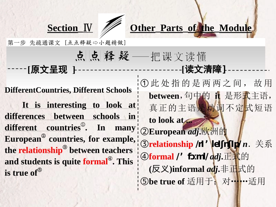 高中英语 Module 2 My New Teachers Section Ⅳ Other Parts of the Module课件 外研版必修1[共41页](1)_第1页